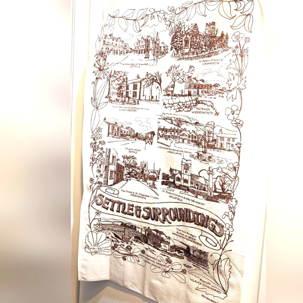Vtg Collectors' Cotton Autumn Tea Towel.